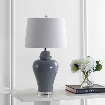 Winnie 27" Ceramic Urn LED Table Lamp - JONATHAN Y